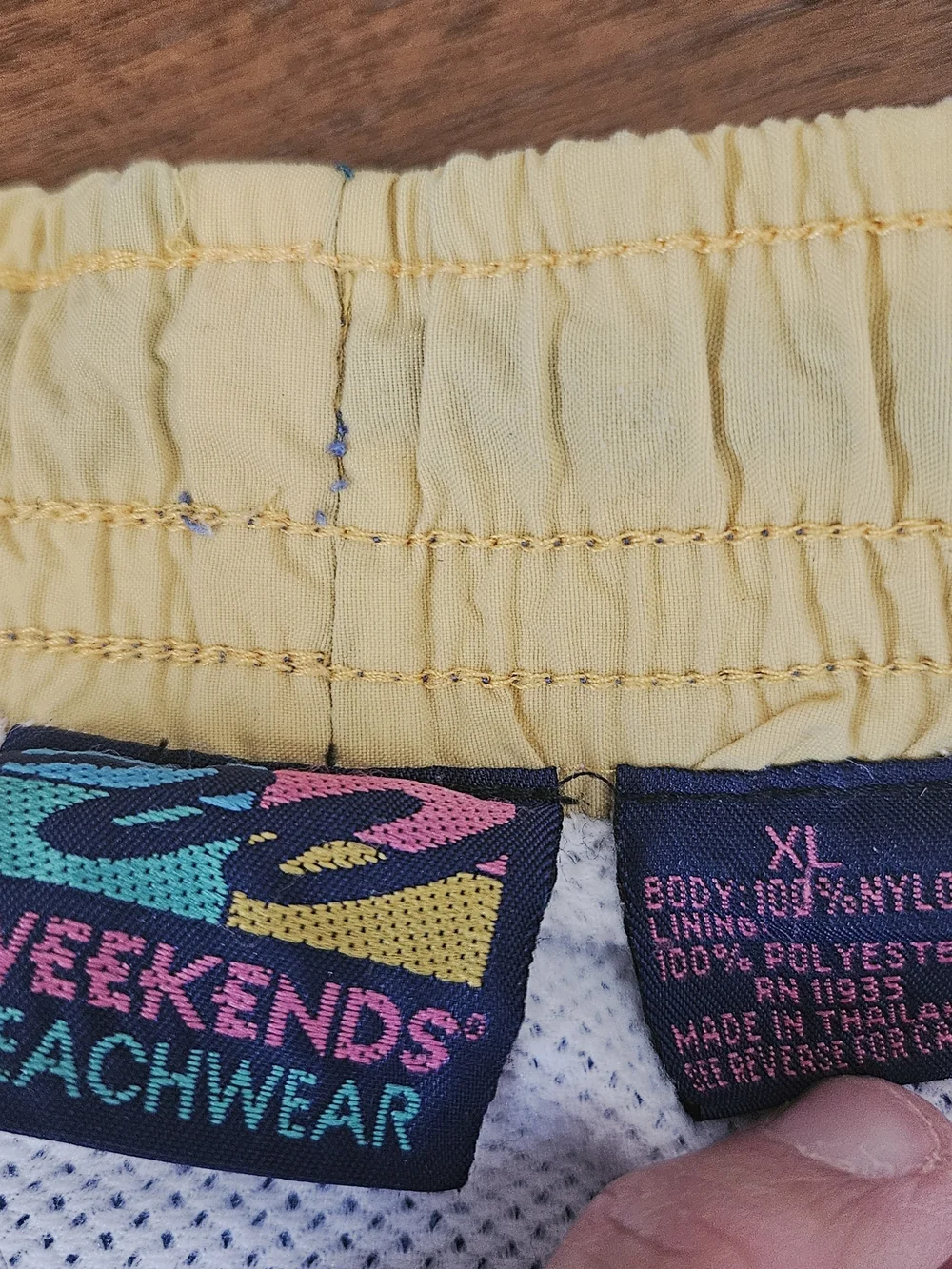 VTG Weekends Beachwear Swim Trunks Mens XL Blue Excellent Retro Surf Shorts